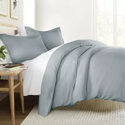 Casual Comfort 3 Piece Vintage Washed Cotton Duvet Cover Set