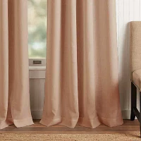 Martha Stewart Westchester Solid Grommet Top Blackout Single Curtain Panels