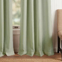 Martha Stewart Westchester Solid Grommet Top Blackout Single Curtain Panels