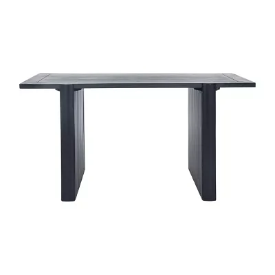 Amell Rectangular Wood-Top Dining Table