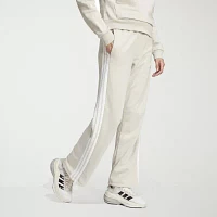 adidas Essential 3 Stripe French Terry Wide Leg Pant