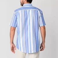St. John's Bay Performance Oxford Mens Classic Fit Short Sleeve Button-Down Shirt