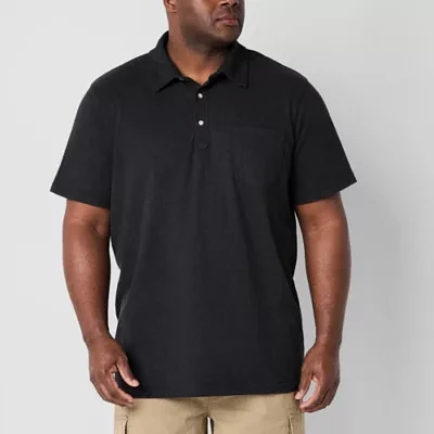 mutual weave Big and Tall Mens Regular Fit Short Sleeve Pocket Polo Shirt