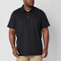 mutual weave Big and Tall Mens Regular Fit Short Sleeve Pocket Polo Shirt