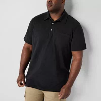 mutual weave Big and Tall Mens Regular Fit Short Sleeve Pocket Polo Shirt