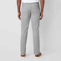 St. John's Bay Stretch Knit 5 Pocket Mens Slim Fit Flat Front Pant