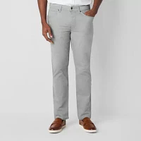 St. John's Bay Stretch Knit 5 Pocket Mens Slim Fit Flat Front Pant