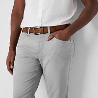 St. John's Bay Stretch Knit 5 Pocket Mens Slim Fit Flat Front Pant