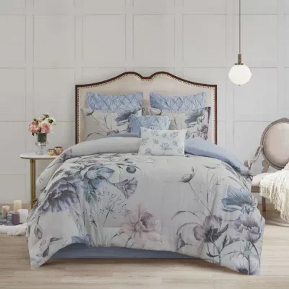 Madison Park Gisele 8-pc. Floral Comforter Set