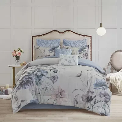 Madison Park Gisele 8-pc. Floral Comforter Set