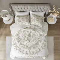 Madison Park Juliana Cotton Chenille 3-pc. Medallion Comforter Set