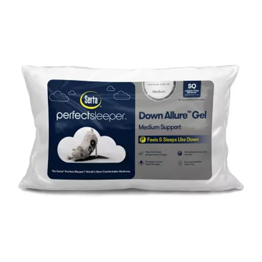 Serta PerfectSleeper Down Illusion Gel Medium Support Pillow