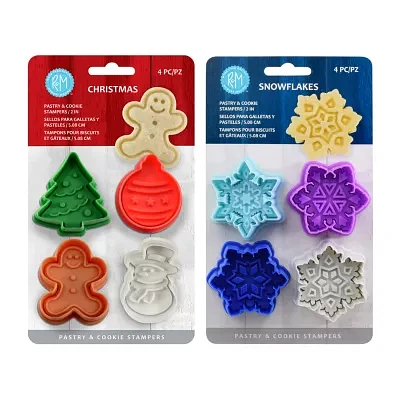 R&M International Llc Winter 8-pc. Pastry Stamper Bundle