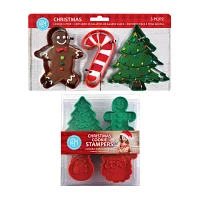 R&M International Llc Christmas 7-pc. Cookie Cutters and Stamper Bundle