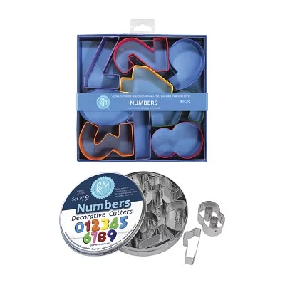 R&M International Llc Numbers 9-pc Cookie Cutters