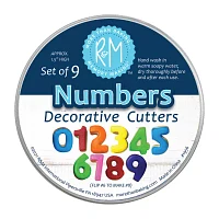 R&M International Llc Numbers 9-pc Cookie Cutters