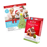 R&M International Llc Gingerbread House and Christmas Tree Cookie Bundle