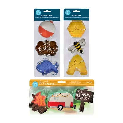 R&M International Llc Fishing Camper 9-pc. Cookie Cutter Bundle