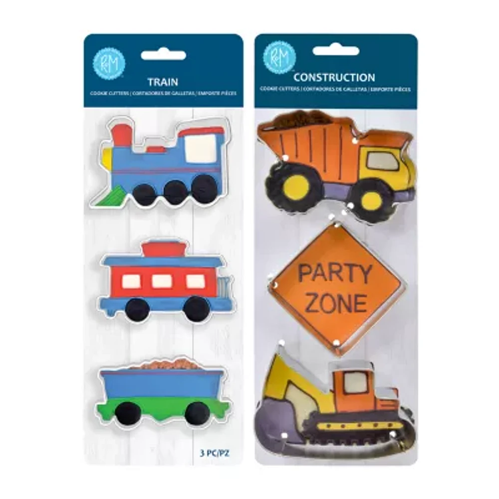 R&M International Llc Construction Train Cookie 6-pc. Cookie Cutter Bundle