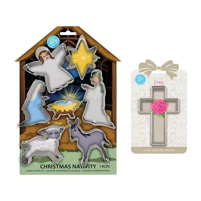 R&M International Llc Cross Nativity Scene 8-pc. Cookie Cutter Bundle