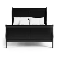 Burkhart Wood Sleigh Bed