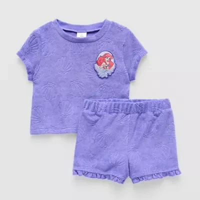 Disney Collection Little & Big Girls 2-pc. Ariel Short Set