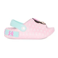 Disney Collection Girls Minnie Mouse Slide Sandals