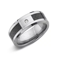 Men's Diamond-Accent Two-Tone Wedding Band