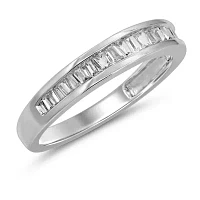 Womens 1/ CT. T.W. Genuine White Diamond 10K Gold Wedding Band