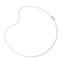 Silver Reflections Pure Over Brass 18-24" Chain Necklace