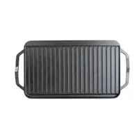 Lodge Cookware 19" x 10" Cast Iron Grill + Griddle Combo