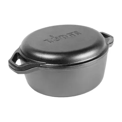 Lodge Cookware Cast Iron 6" Chef Style Double Dutch Oven