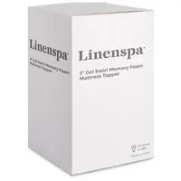 Linenspa 3 Inch Gel Swirl Memory Foam Mattress Topper