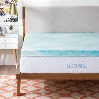 Linenspa 3 Inch Gel Swirl Memory Foam Mattress Topper