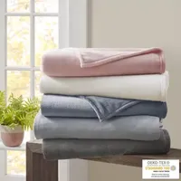 Clean Spaces Antimicrobial Treated Plush Blanket