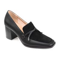 Journee Collection Womens Crawford Stacked Heel Pumps