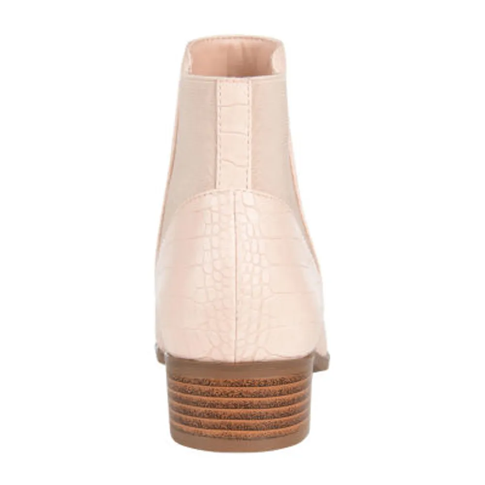 Journee Collection Womens Cerise Stacked Heel Booties