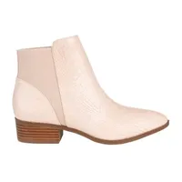 Journee Collection Womens Cerise Stacked Heel Booties