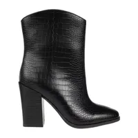 Journee Collection Womens Brekinn Stacked Heel Booties