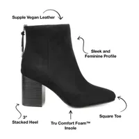 Journee Collection Womens Audrina Stacked Heel Booties