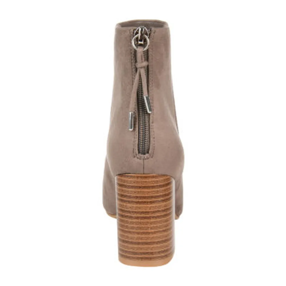 Journee Collection Womens Audrina Stacked Heel Booties