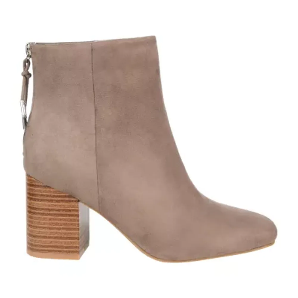 Journee Collection Womens Audrina Stacked Heel Booties
