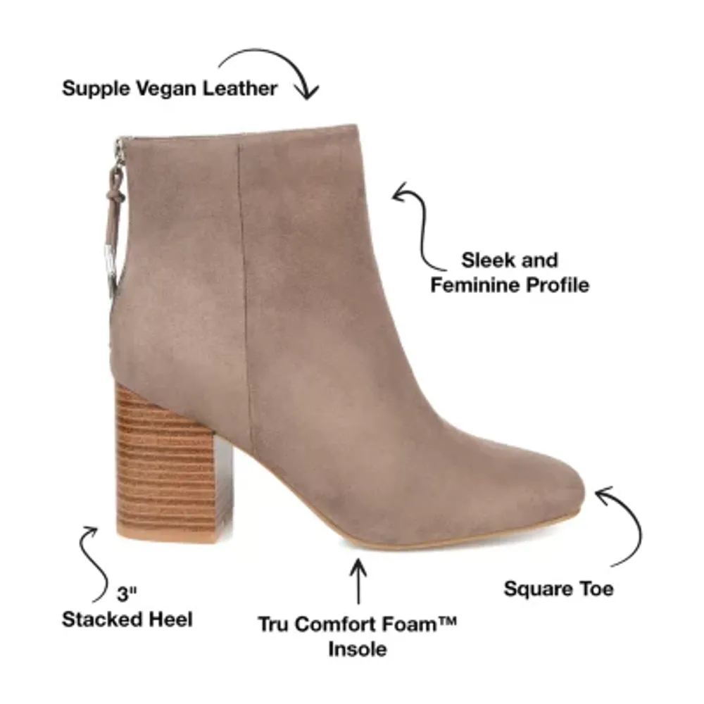 Journee Collection Womens Audrina Stacked Heel Booties