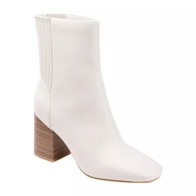 Journee Collection Womens Maize Stacked Heel Booties