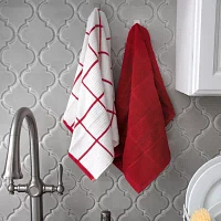 T-Fal Solid & Check Parquet 2-pc. Kitchen Towel