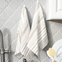 T-Fal Dual Terry Stripe Toast 2-pc. Kitchen Towel