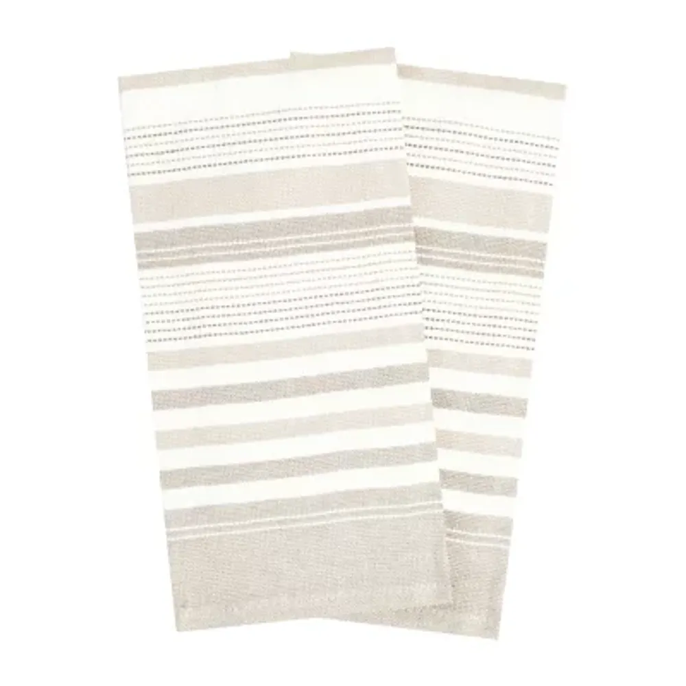 T-Fal Dual Terry Stripe Toast 2-pc. Kitchen Towel