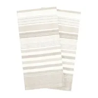 T-Fal Dual Terry Stripe Toast 2-pc. Kitchen Towel