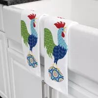 T-Fal Print Dual Rooster 2-pc. Kitchen Towel