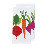 T-Fal Print Dual Veggies 2-pc. Kitchen Towel